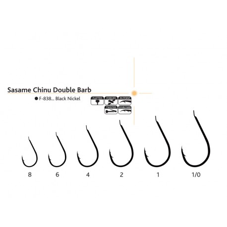 Ace pescuit Sasame Chinu Double Barb