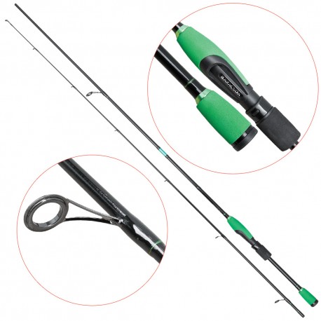 Lanseta fibra de carbon Baracuda Green Arrow 196